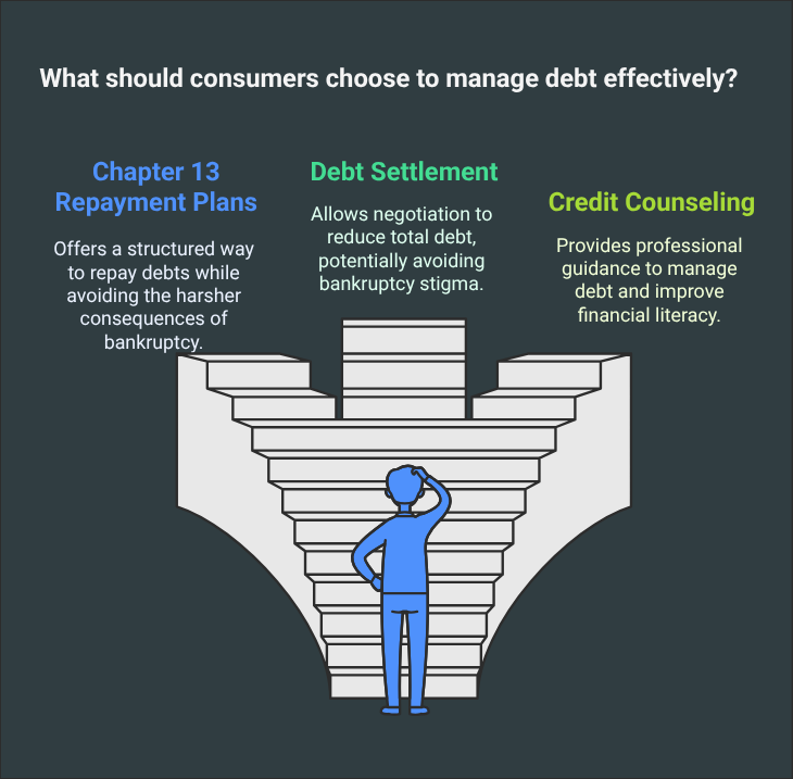 What should consumers choose to manage debt effectively