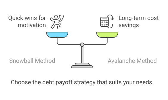 Choose the debt payoff strategy that suits your needs
