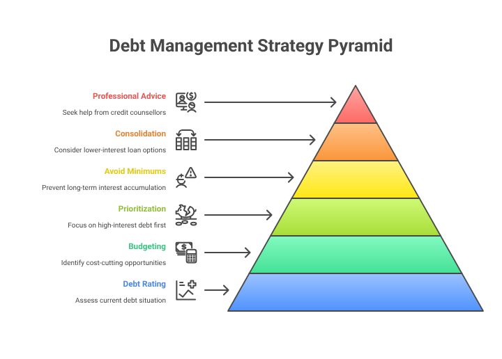 Debt Management Strategy Pyramid