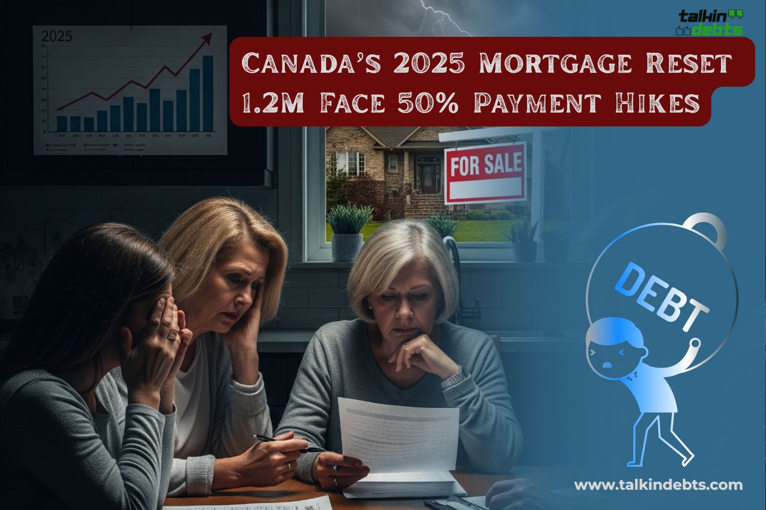 Canada’s 2025 Mortgage Reset - 1.2M Face 50% Payment