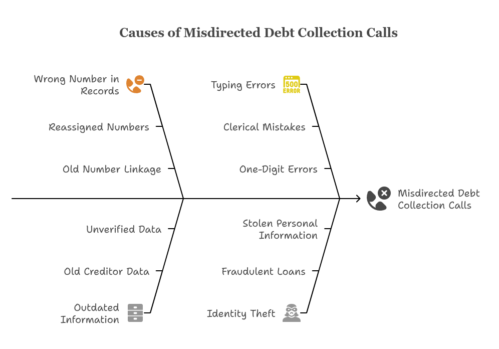 Causes of Misdirected Debt Collection Calls
