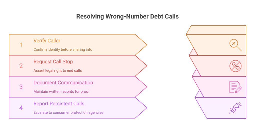 Resolving Wrong-Number Debt Calls