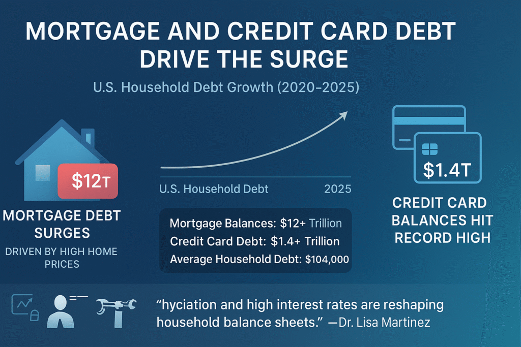 Mortgage and Credit Card Debt Drive the Surge