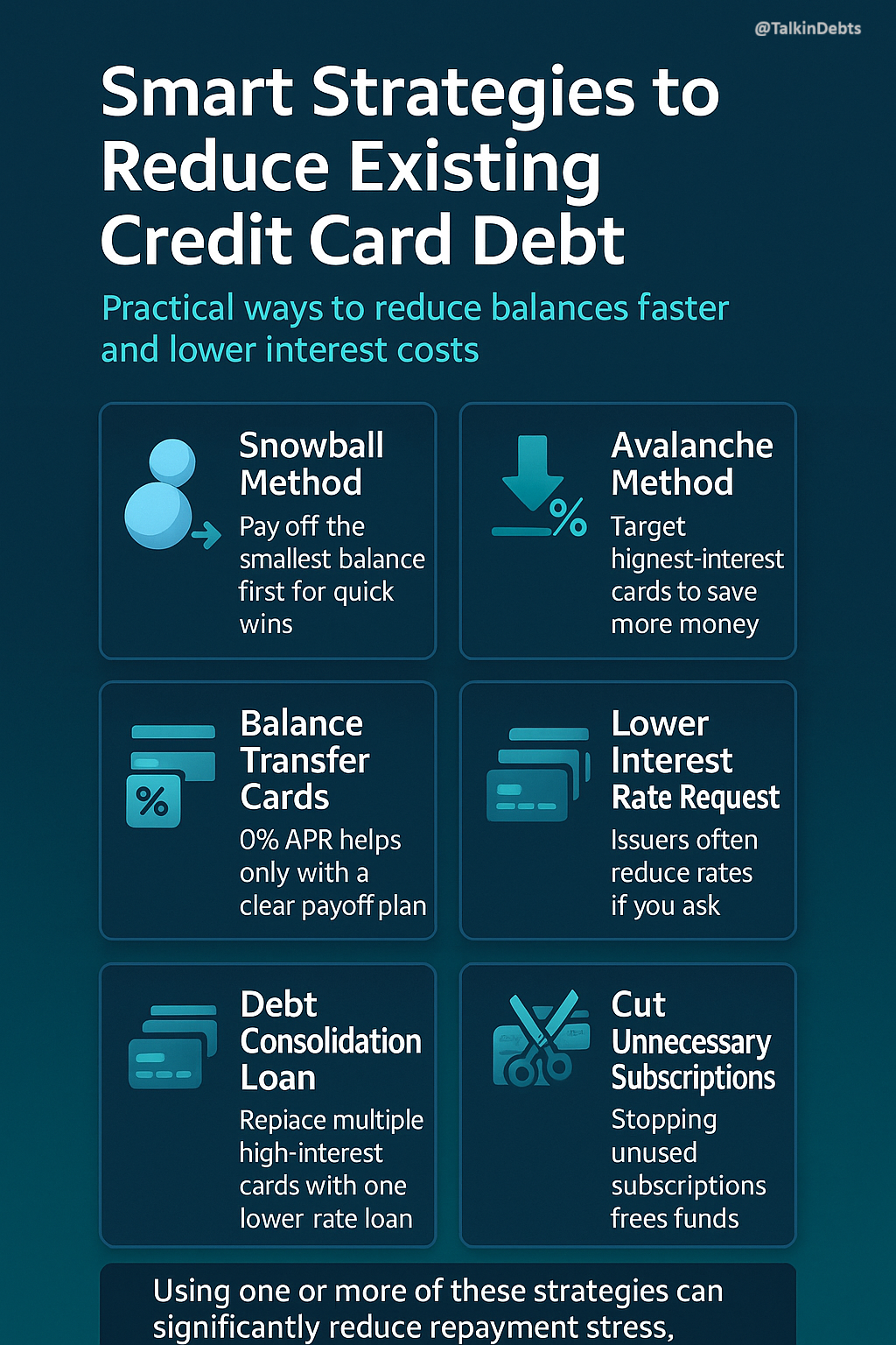 Smart Strategies to Reduce Existing Credit Card Debt