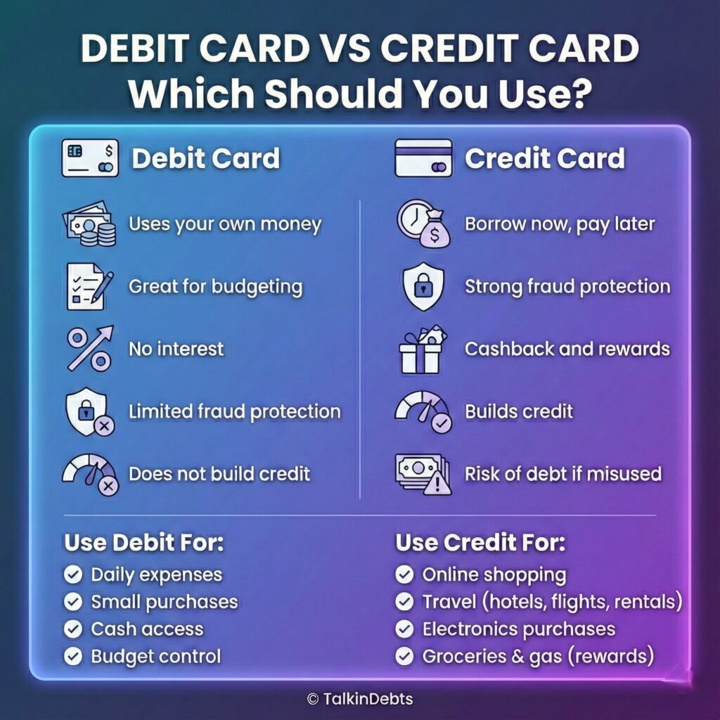 Debit Card vs Credit Card