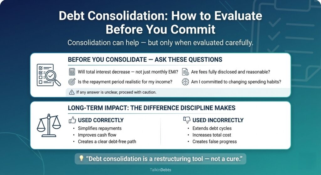 Debt Consolidation - How to Evaluate Before You Commit