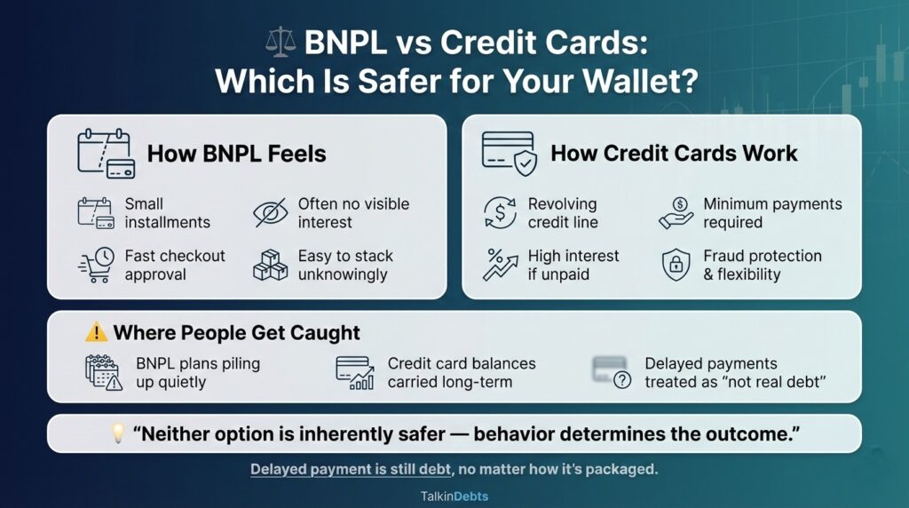 BNPL vs Credit Cards - Which Is Safer for Your Wallet