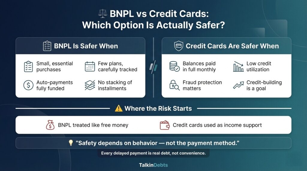 BNPL vs Credit Cards - Which Option Is Actually Safer