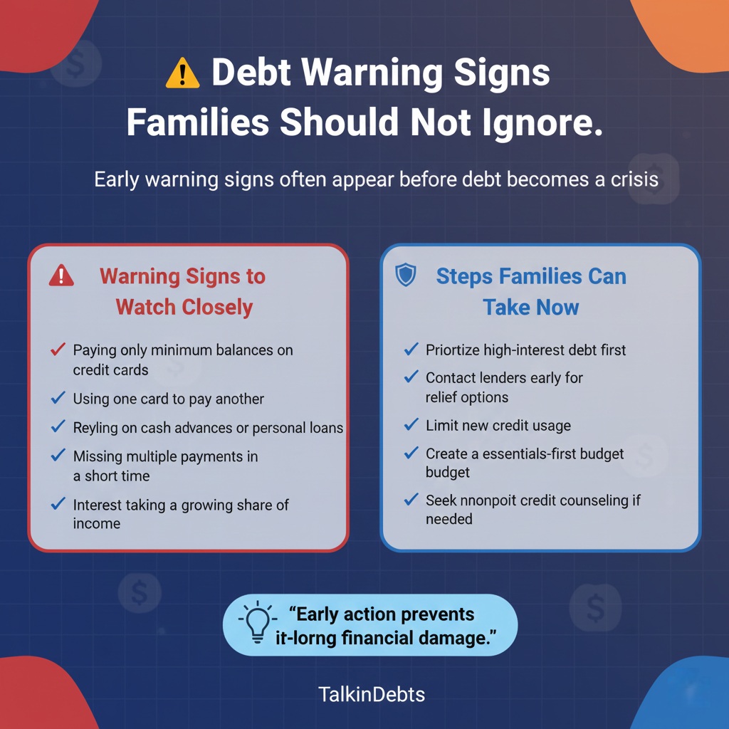 Debt Warning Signs Families Should Not Ignore