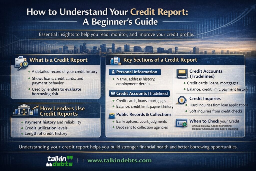 How to Understand your credit report infographic