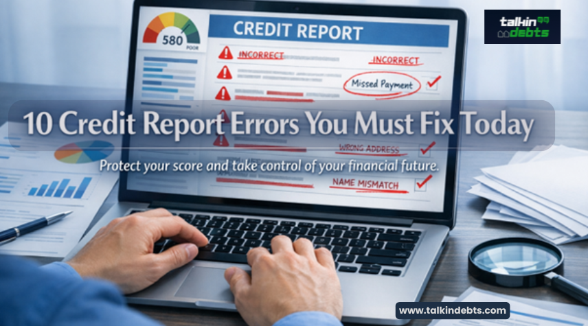 Banner Image - 10 Common Credit Report Errors and How to Fix Them