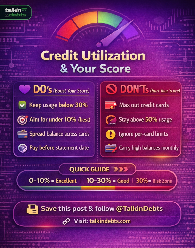 Credit utilization tips and guidelines