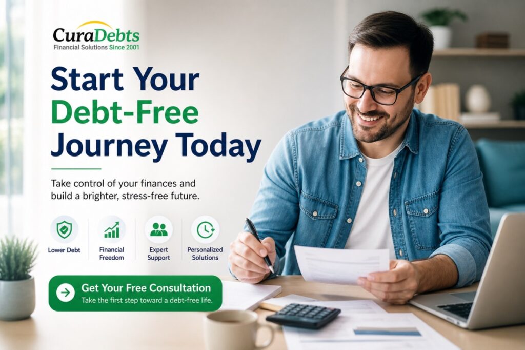 Curadebt Promotion - Start your free session today