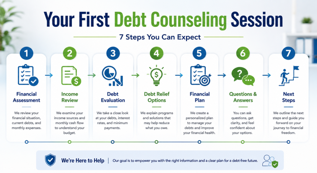 Debt Counseling What to Expect During Your First Session
